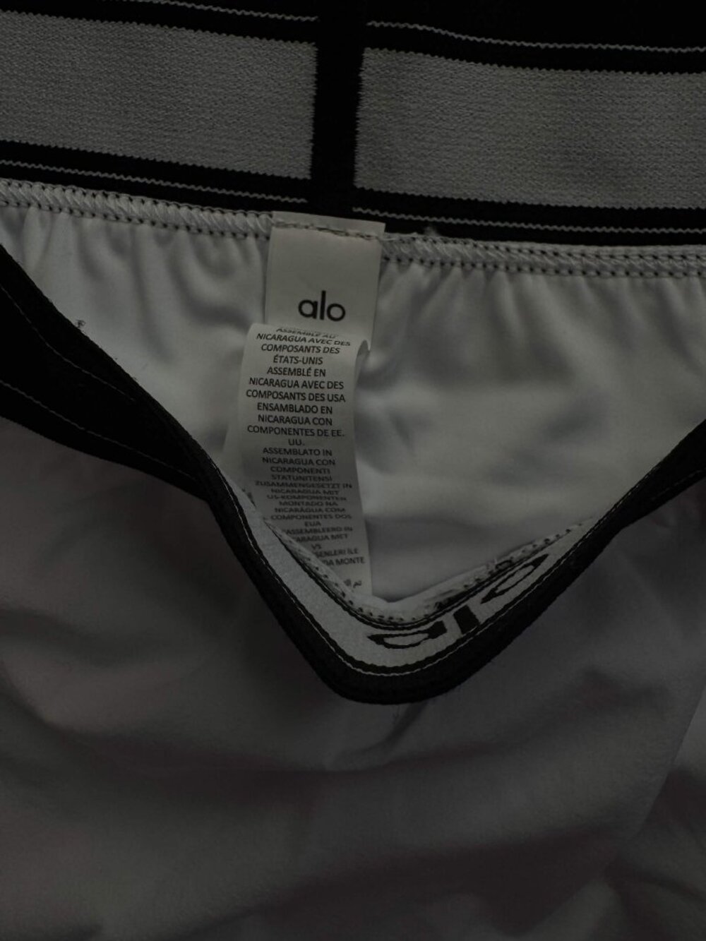 ALO Yoga Match Point Tennis Skirt & Aspire Tank Set White/Black | Size L | NWT - Picture 6 of 11